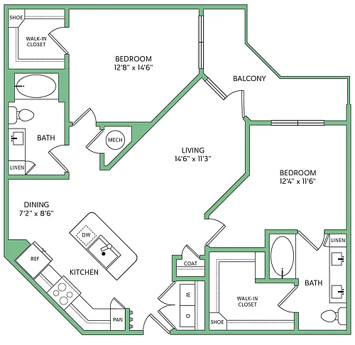 Floor plan B4A
