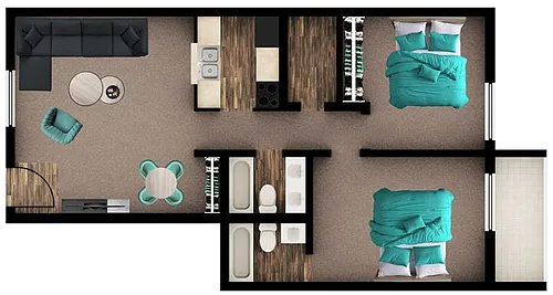 Floor plan B1 / Palo Verde