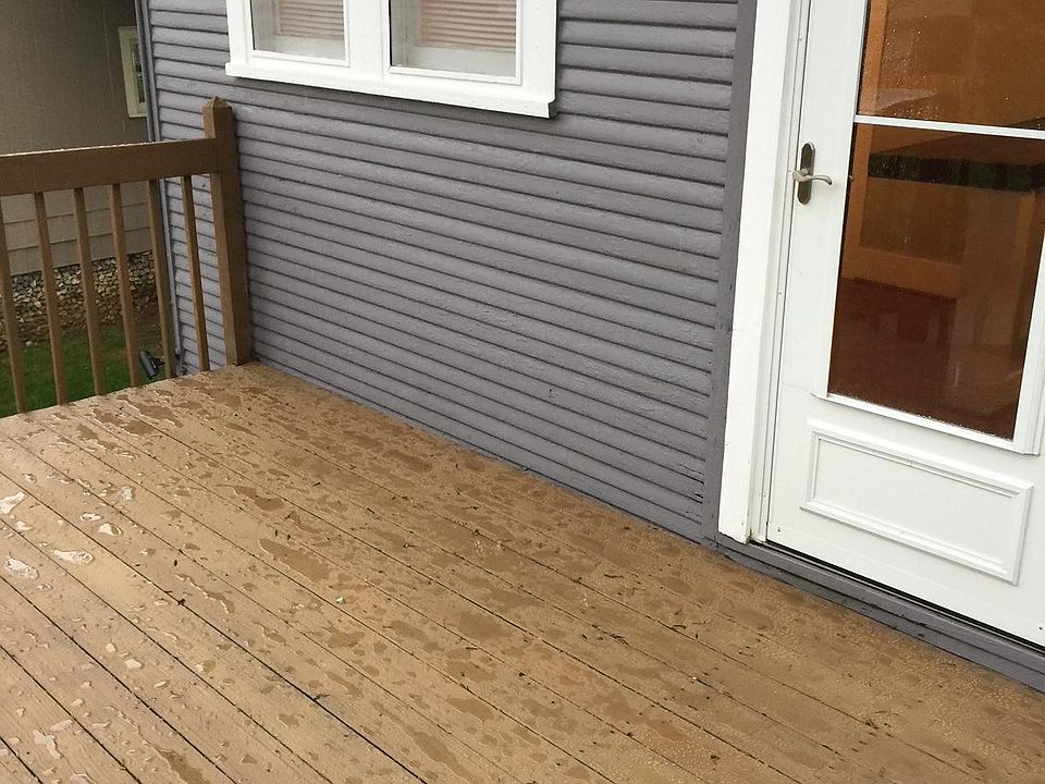 Your new private deck overlooking treed back yard.
Walk to restaurants, shops and services.
