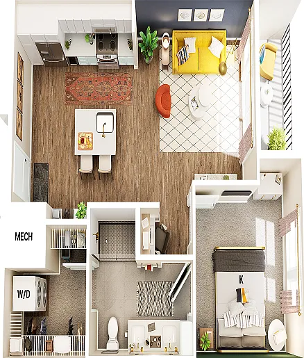 A4 floor plan Broadstone Centennial