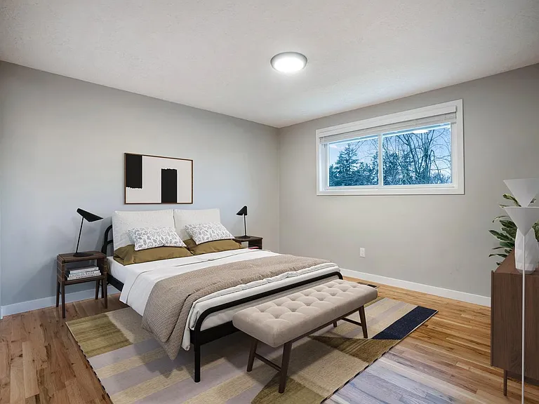 Bedroom 3. This image shows a virtually furnished space. Bedrooms come unfurnished.