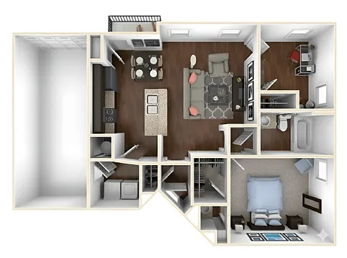 Floor plan Polk (w/ Den)