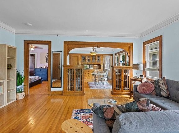 Original and well cared for wood work & built-ins for storage and decor/design.
