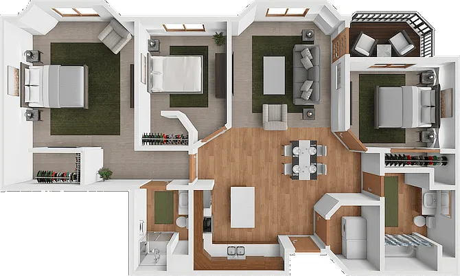 Floor plan Spirit Lake