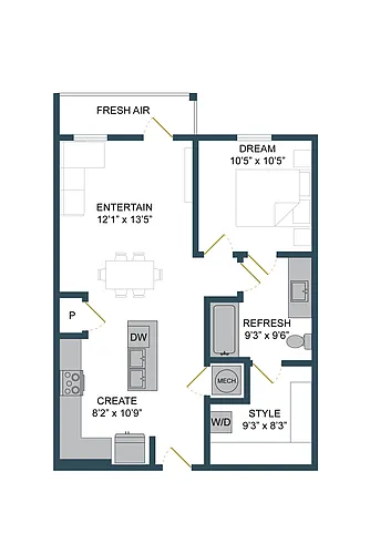 Floor plan A5B