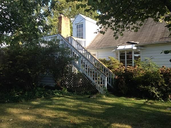 side of house -