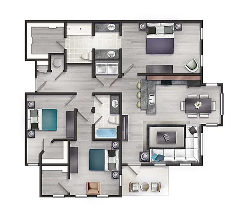 Floor plan The Blue Ridge
