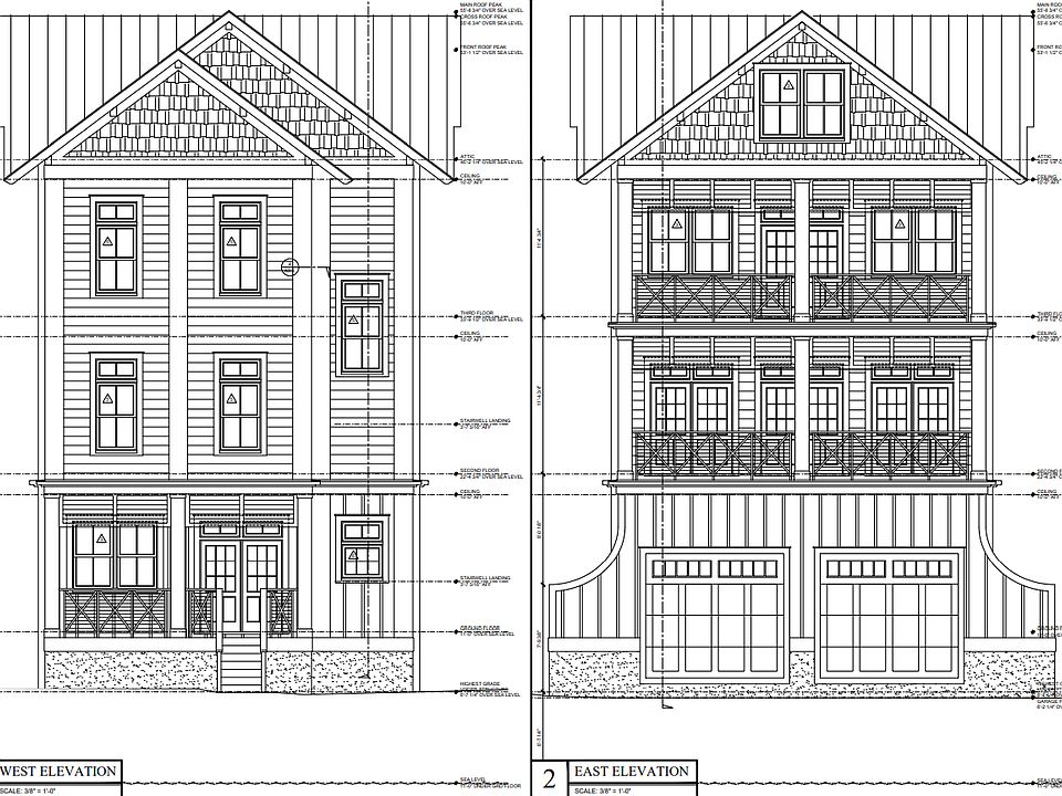 East West Elevation