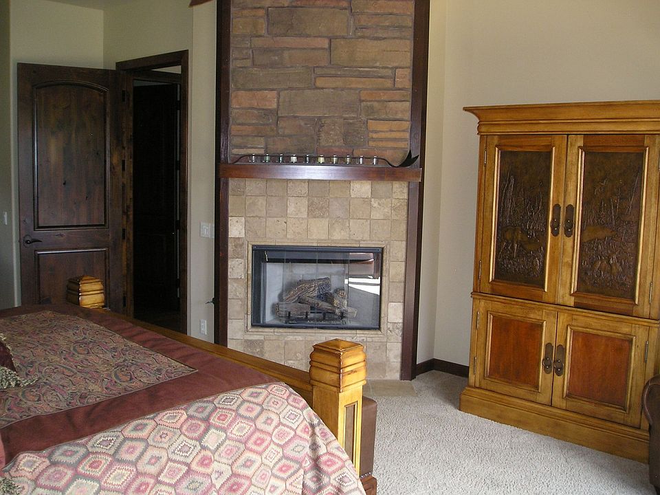 Fireplace in master