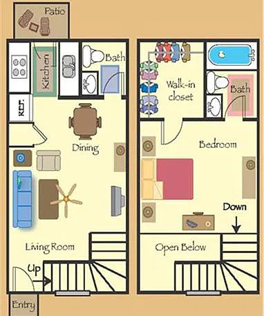 Floor plan One Bedroom