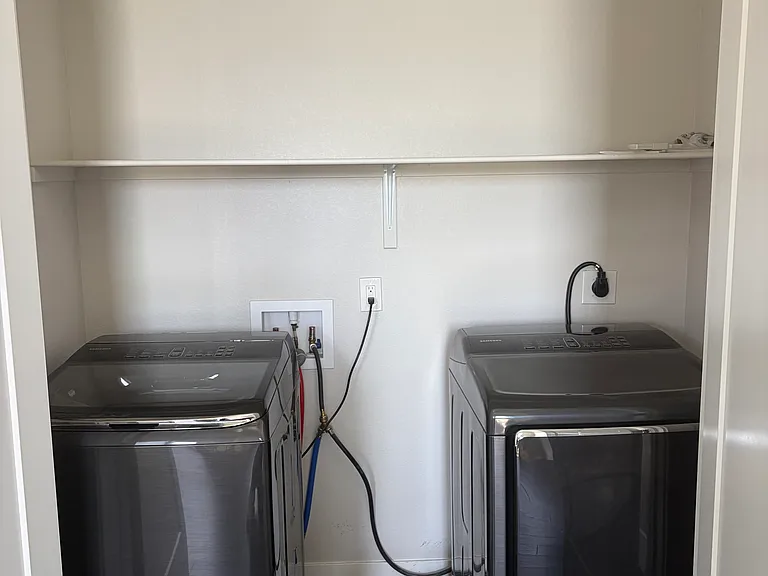 Upstairs washer and dryer