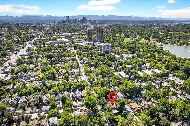 one block to city park