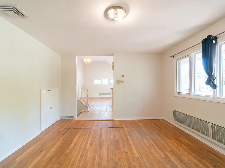 dining room with large windows