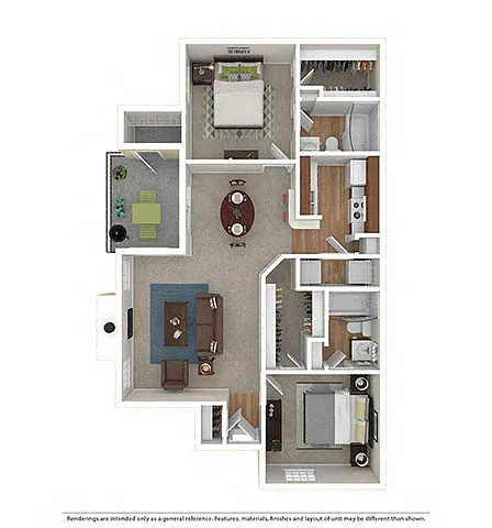 Floor plan B2B The Driskell
