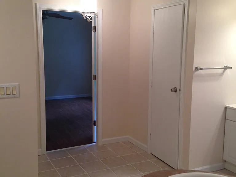 master BA to Master BR. Toilet closet to right