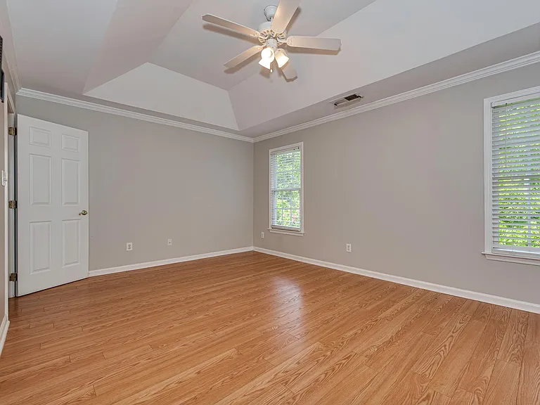 master Bedroom with Vaulted Ceilings