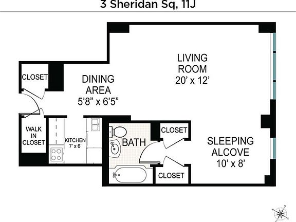 2nd image of 3 Sheridan Sq APT 11J