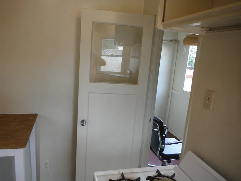 Door to service porch
