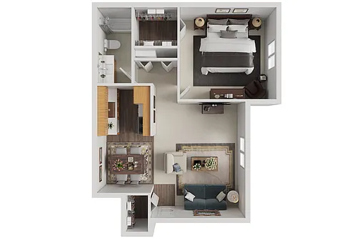 Floor plan 1 Bedroom
