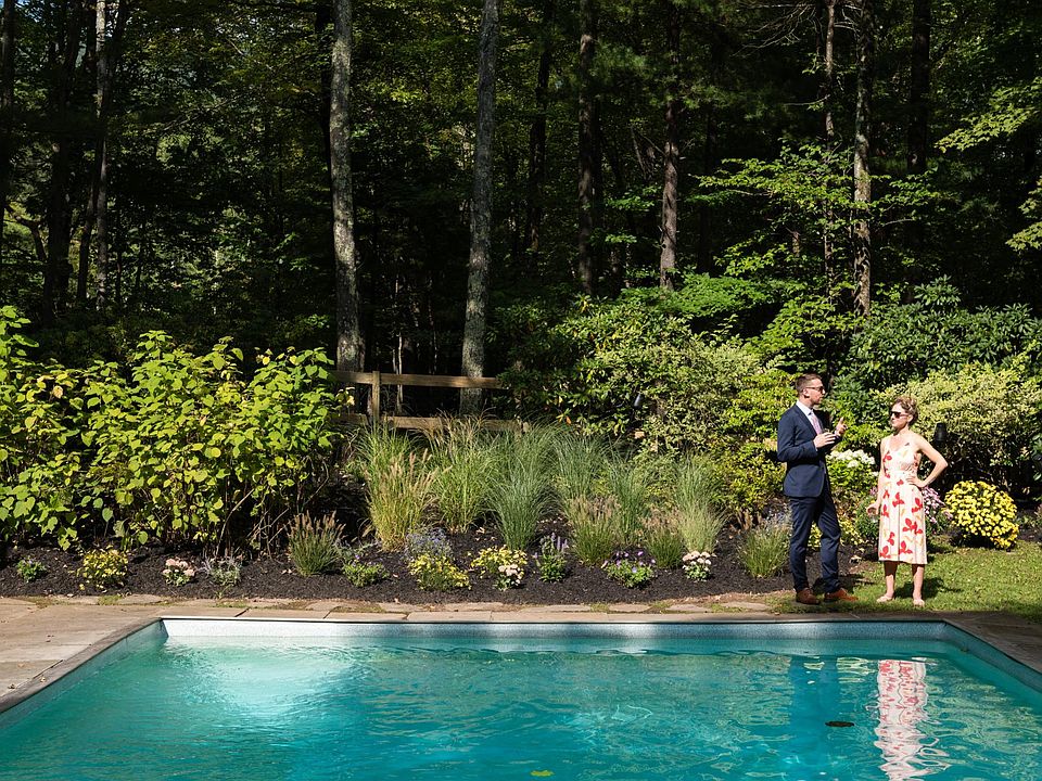 Cool off and relax on a hot summer day in the gorgeous, heated saline pool surrounded by woods and landscaped gardens.