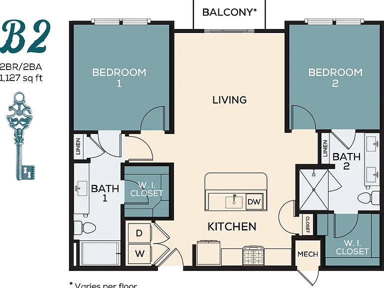 B2 floor plan Emeline Heights