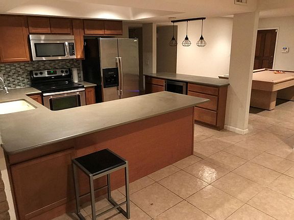 Furnished kitchen.