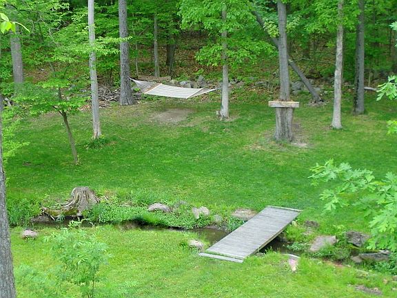 Incredible backyard with CREEK