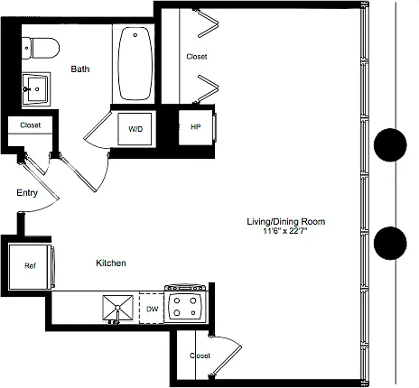 Floor plan Studio A 4