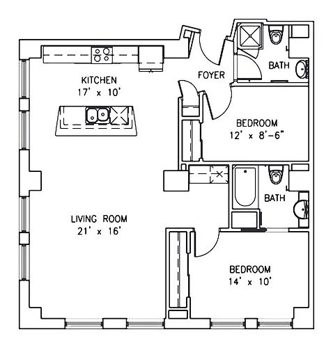 Floor plan The Alger