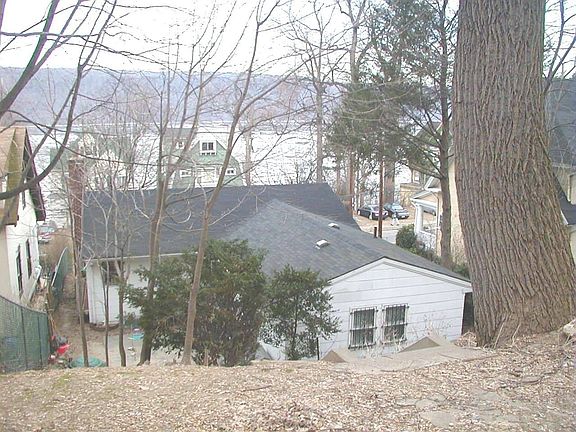 back yard facing north west and 