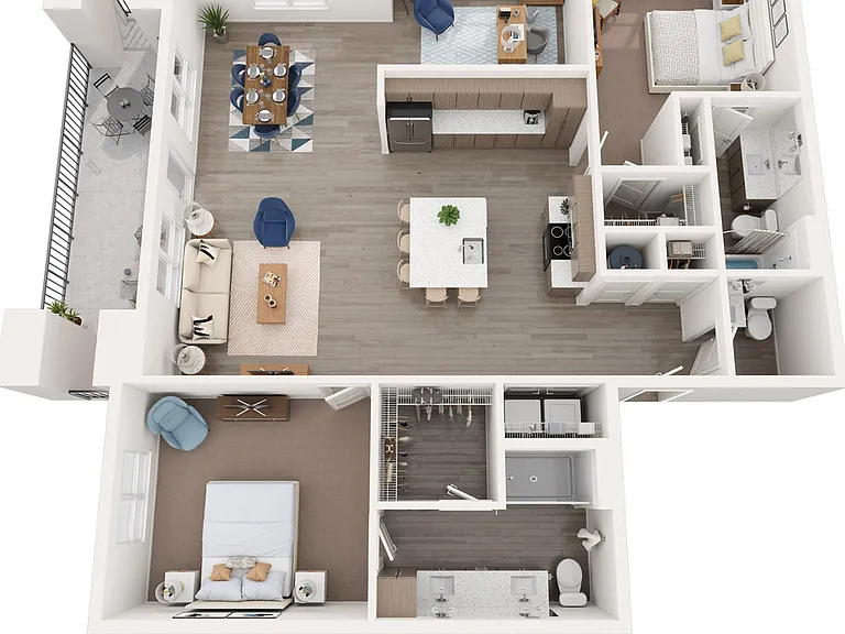Two Bedroom w/ Flex Den - D1 Two Bedroom w/ Flex Den - D1