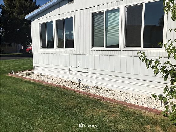 Side of mobile home.