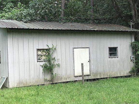 large shed in back yard