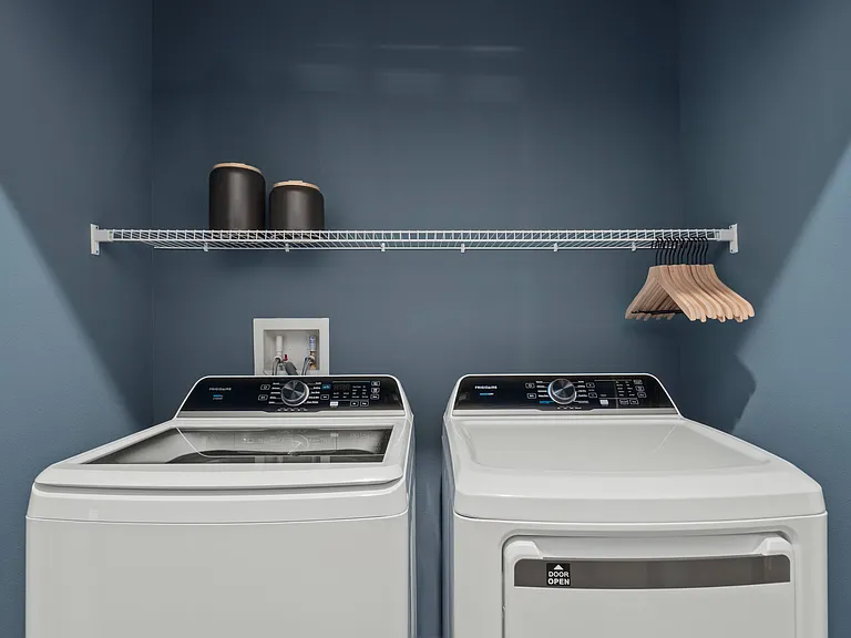 Laundry Room with Full-size Washer and Dryer
