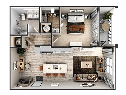 Floor plan A1-B