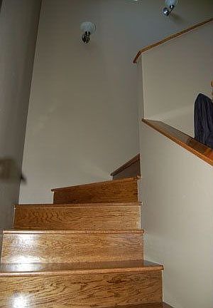 oak stair case