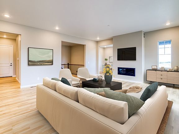 Enhance your home with an interior fireplace in the gathering room.