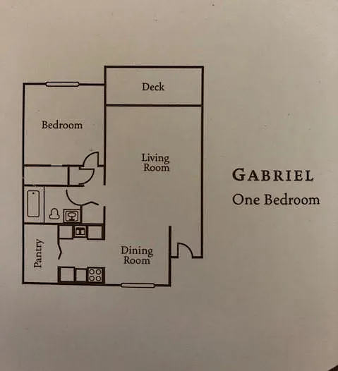 Floor plan One Bedroom
