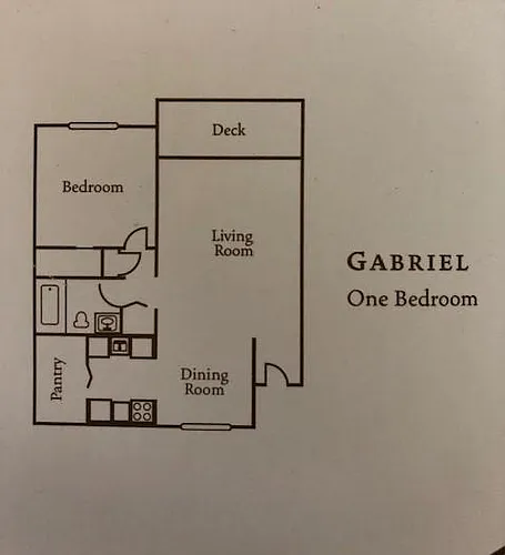 Floor plan One Bedroom