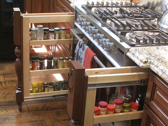 Spice rack pull-outs