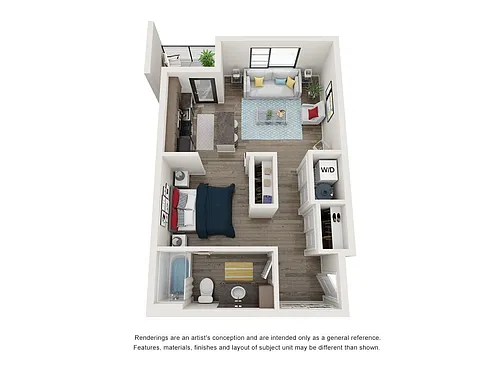 Floor plan Studio XL