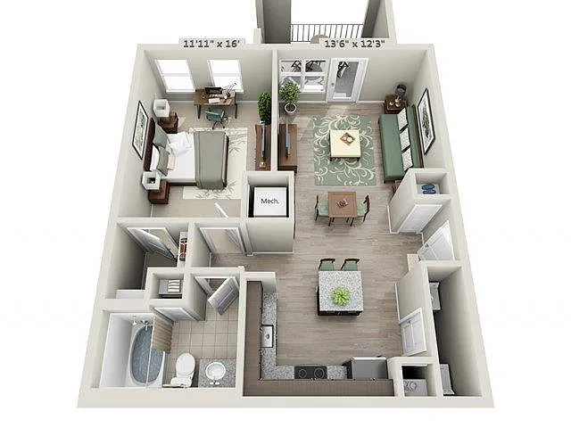 Floor plan The Chastain