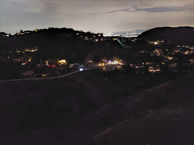 jewel box night view of the canyon and city