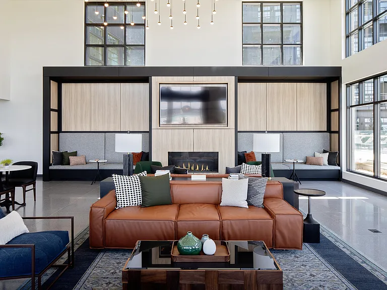 Aesthetically pleasing resident clubroom is great for socializing