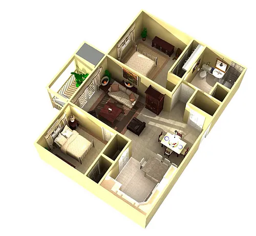 Floor plan Two bedroom