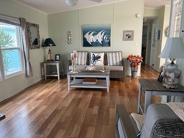 Open floor plan, vaulted ceilings~