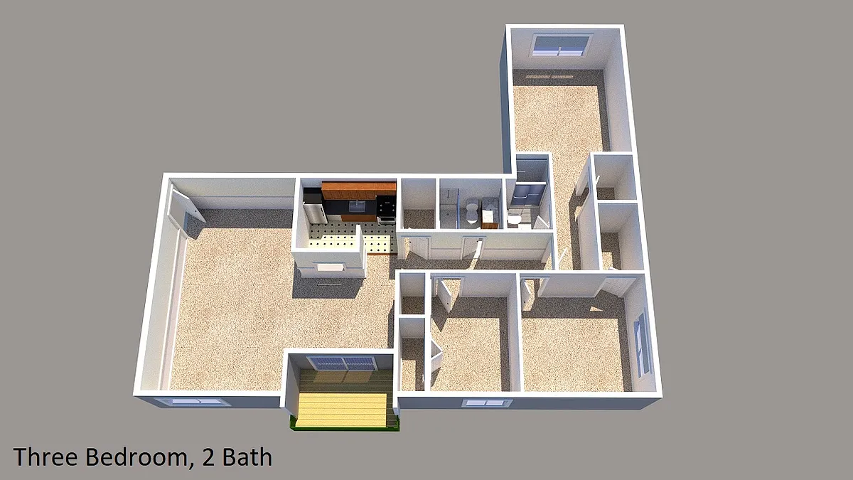 Floor plan 3 Bed 2 Bath