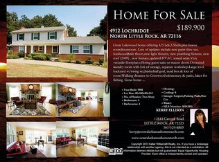 4912 Lochridge Rd, N Little Rock, AR 72116