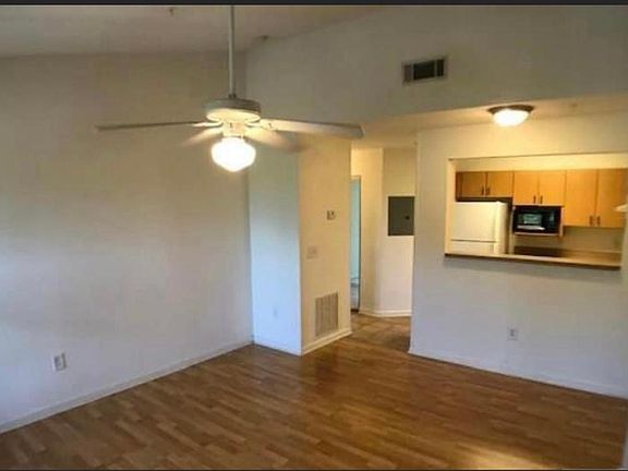 Living room and kitchen