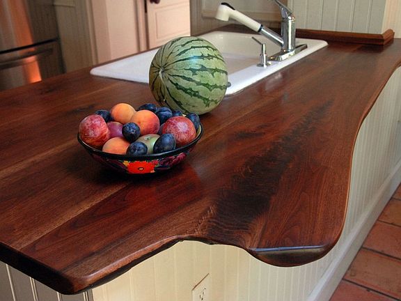 Hand-crafted black walnut countertops